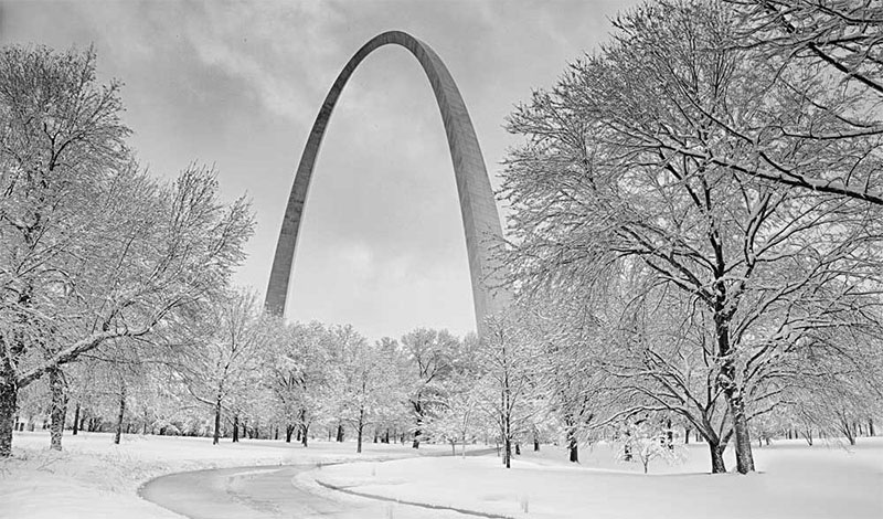 St. louis, nieve, invierno, clima